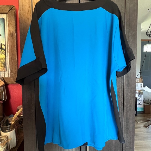 DKNY Color Block Blouse loose fit XL NWT - Picture 8 of 8